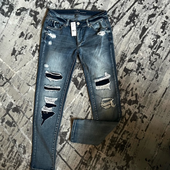 NEW YORK & CO Soho "Boyfriend" Distressed Jeans 🆕 - Picture 5 of 11
